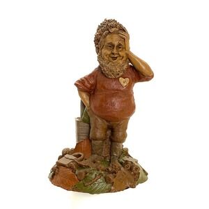 Vintage Thomas F Clark Gnome Locke 1985 #48 Carin Studio With Certificate